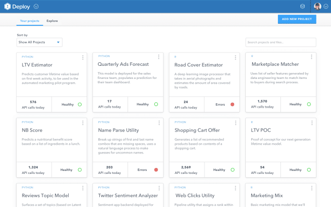DataScience launches a service to easily query info and build models from anywhere