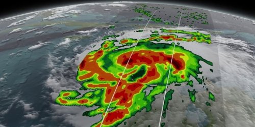 Tracking Hurricane Matthew by Drone