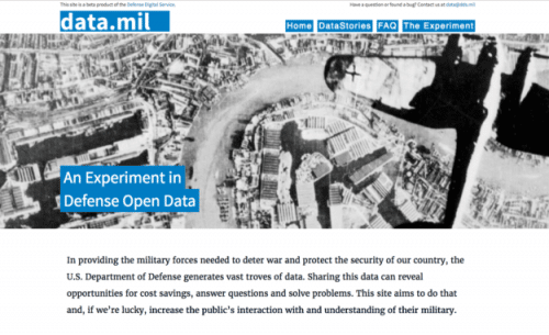 Data.mil: An Experiment in Defense Open Data