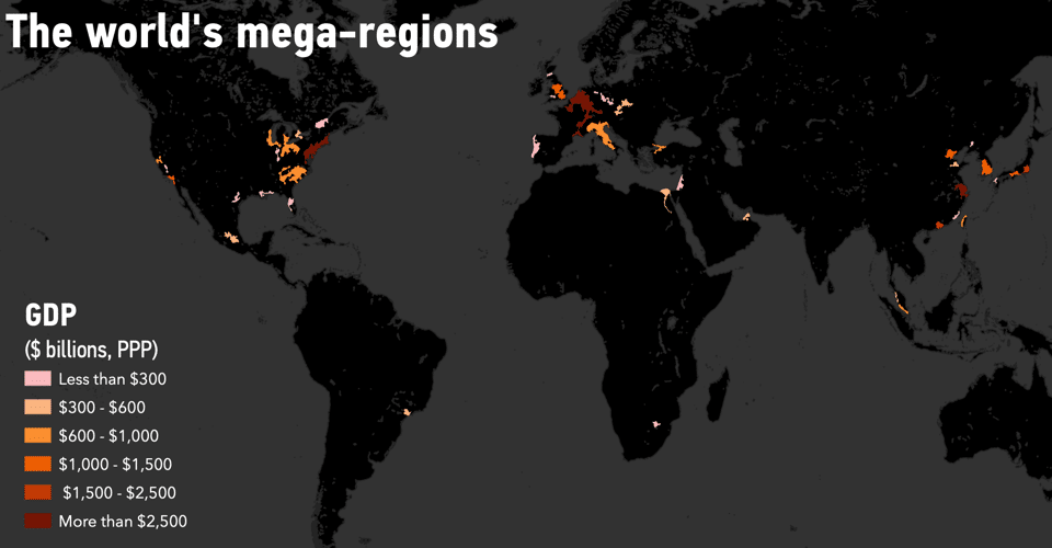 The Real Economic Powerhouses Are Mega Regions